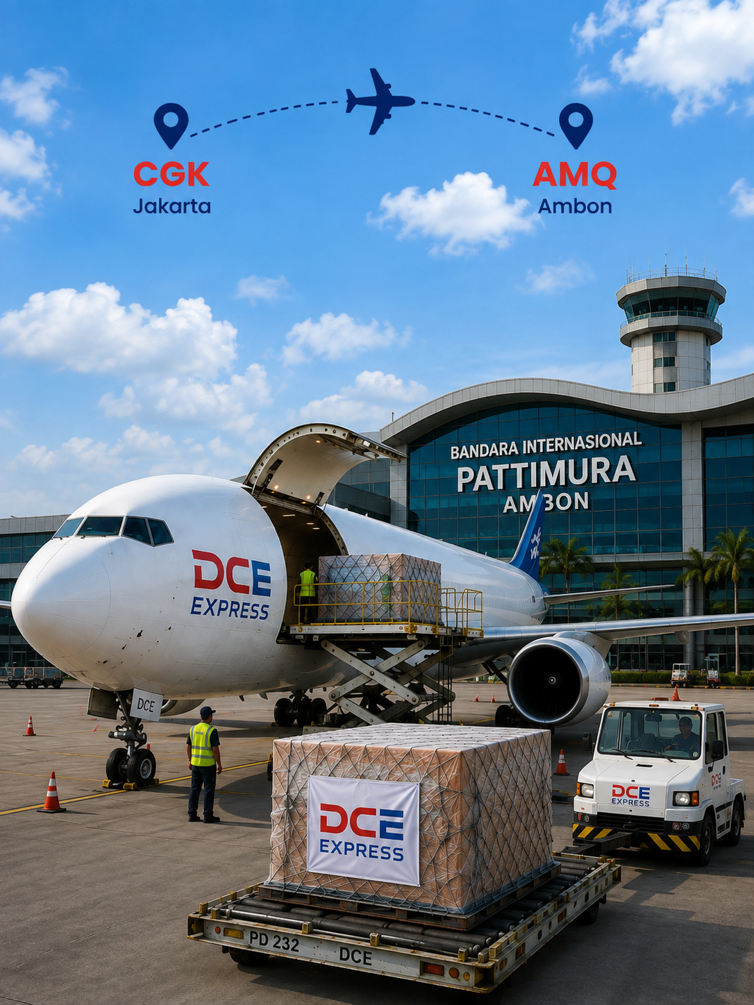 Pengiriman cargo udara Jakarta ke Ambon
