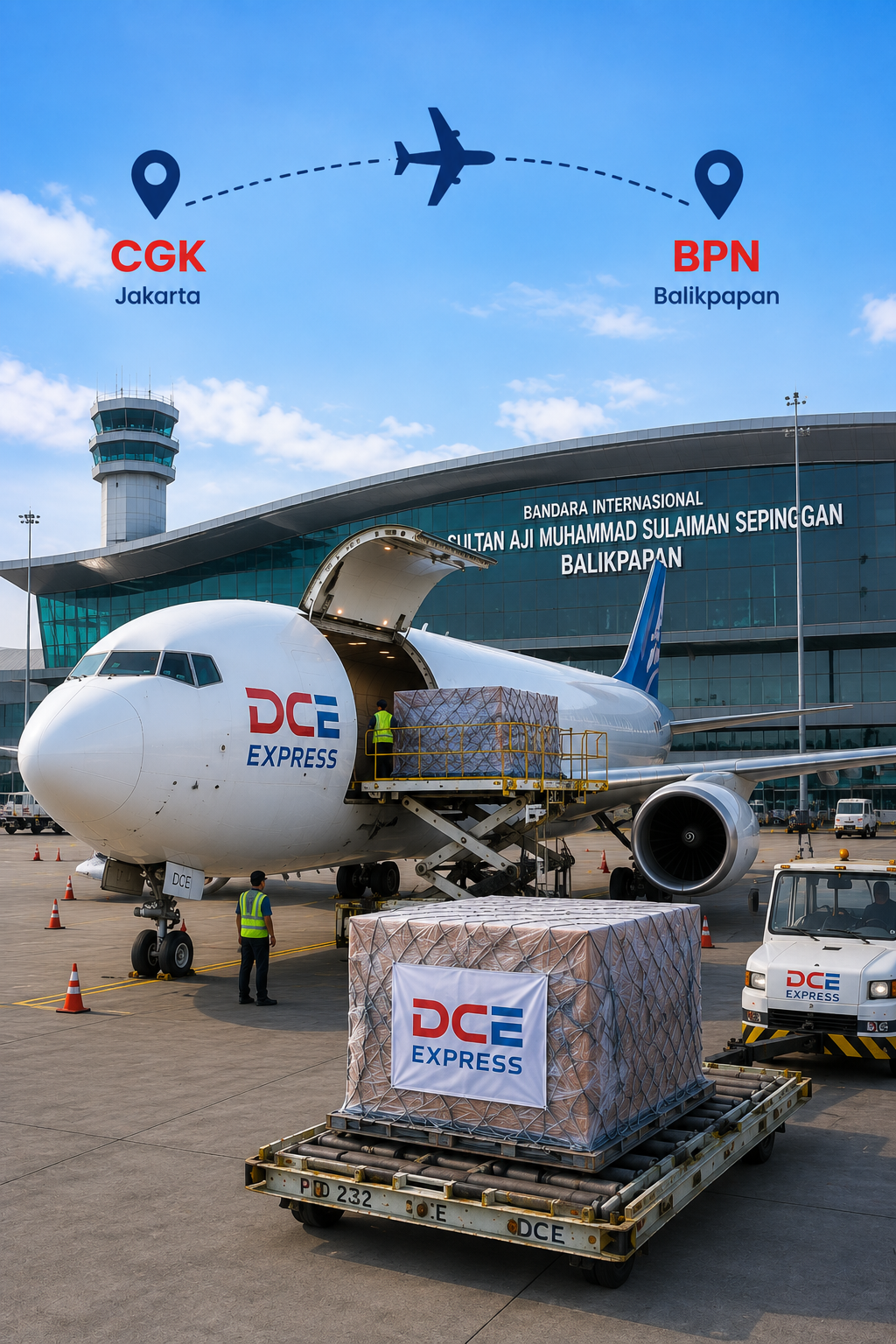 Pengiriman cargo udara Jakarta ke Balikpapan