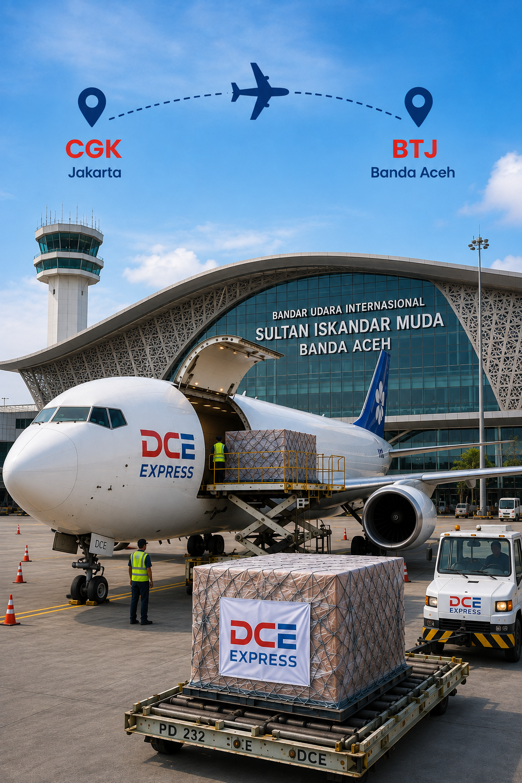 Pengiriman cargo udara Jakarta ke Banda Aceh