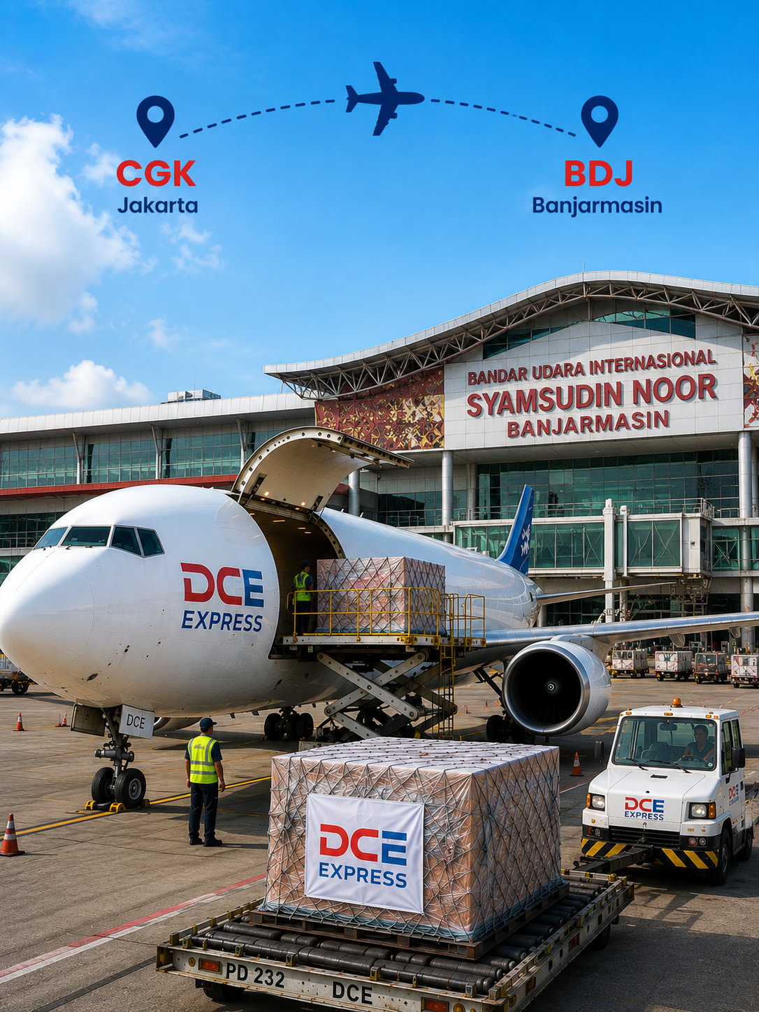 Pengiriman cargo udara Jakarta ke Banjarmasin