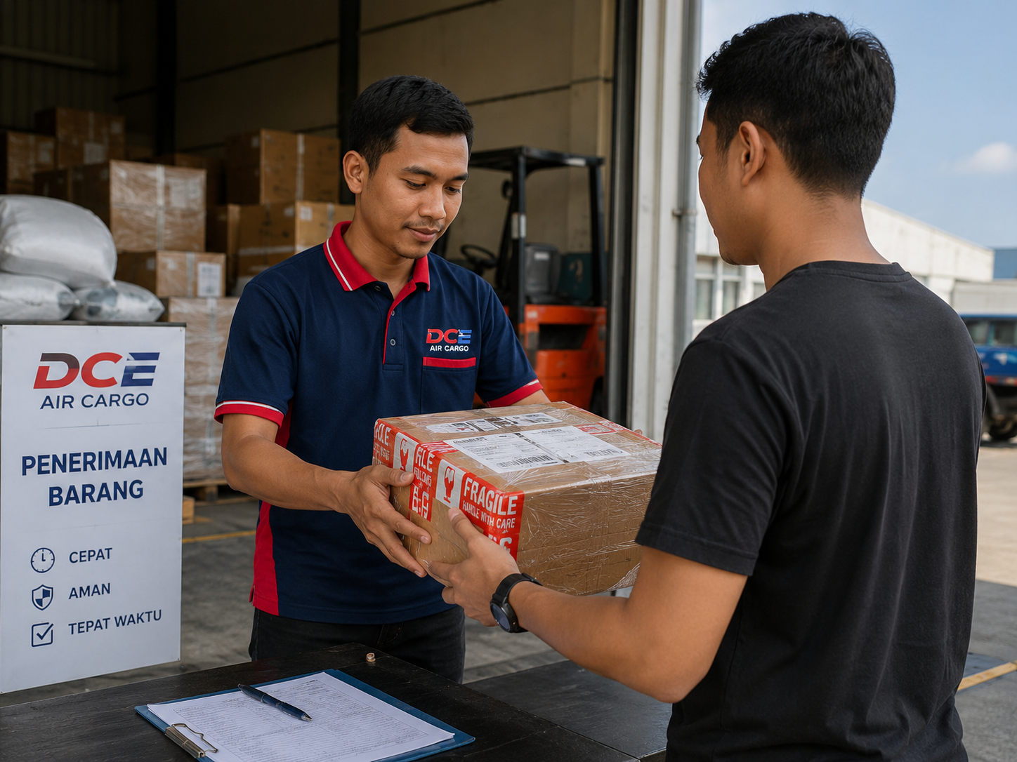 Proses penerimaan barang cargo