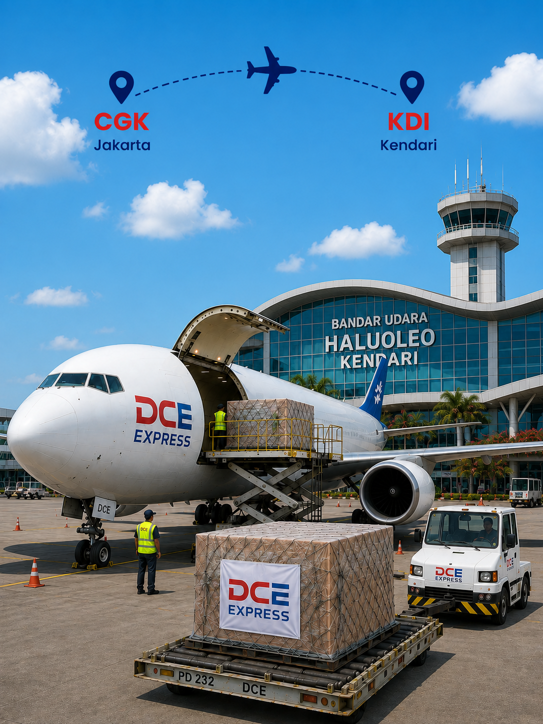 Pengiriman cargo udara Jakarta ke Kendari