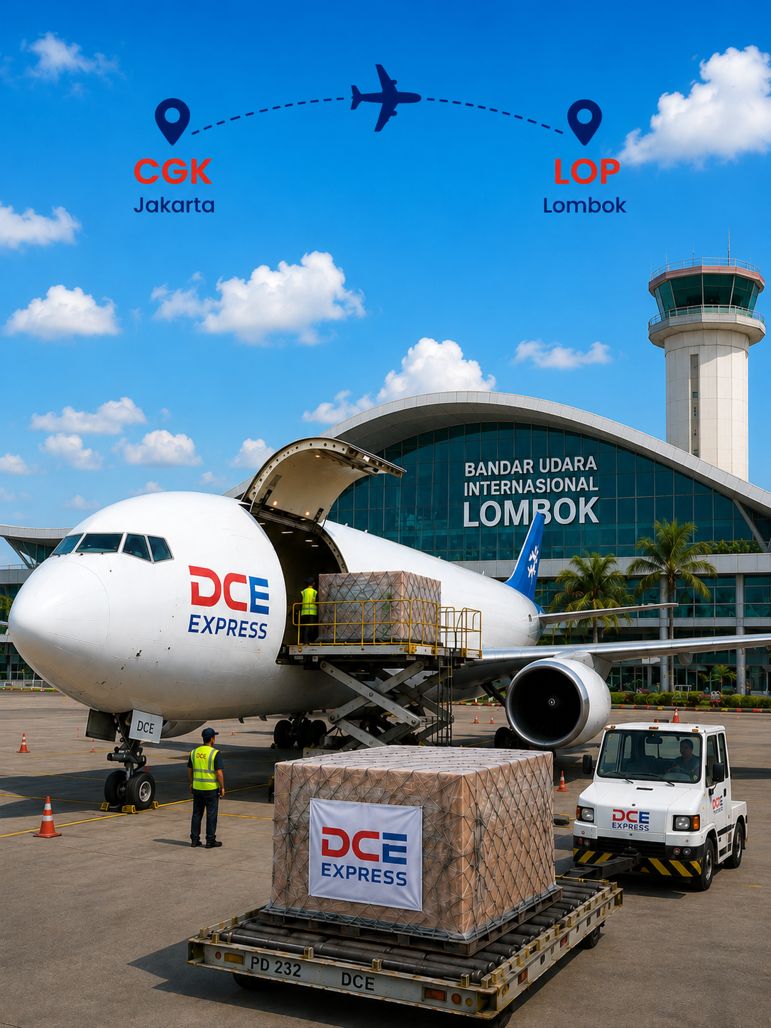 Pengiriman cargo udara Jakarta ke Lombok