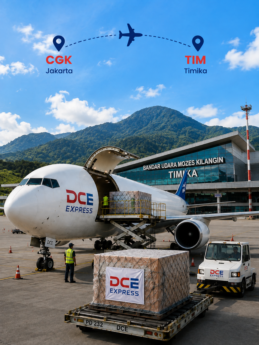 Pengiriman cargo udara Jakarta ke Timika